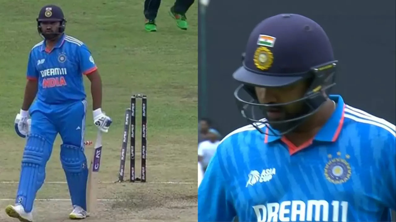 Watch: Disappointed Rohit Sharma Walks Back After Getting Bowled ...