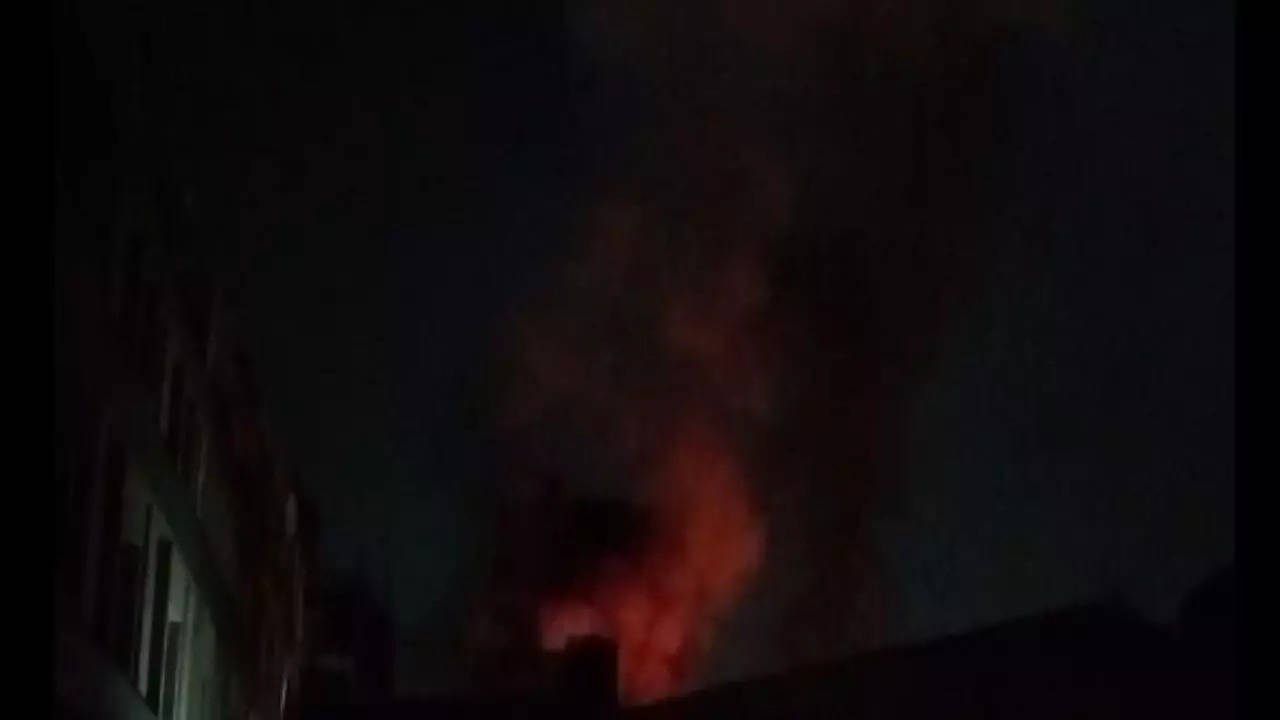 A massive fire broke out at an industrial unit at Noida Sector 3 in the early hours of Monday.