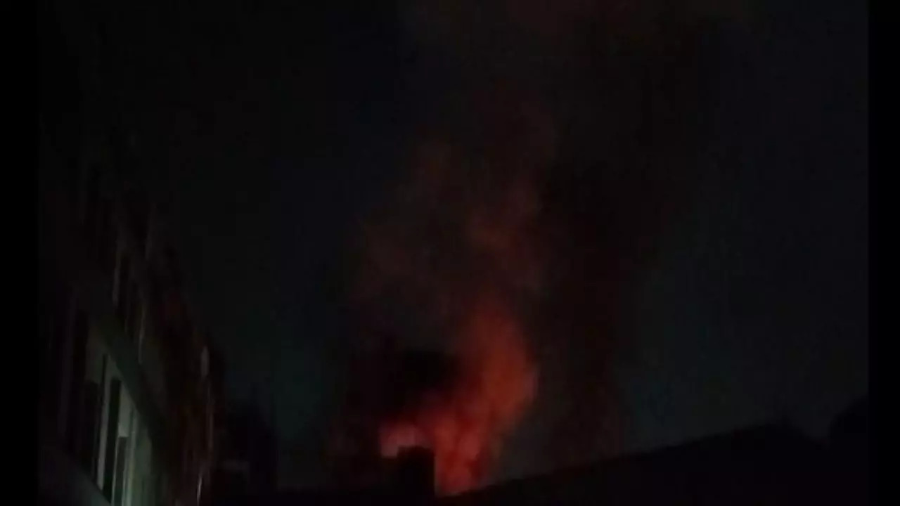 A massive fire broke out at an industrial unit at Noida Sector 3 in the early hours of Monday.