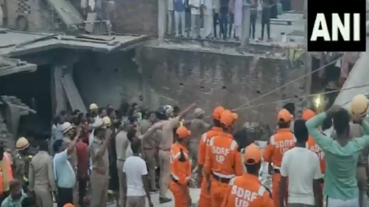 2 Killed, Several Trapped After Three-Storey Building Collapses In UP's Barabanki