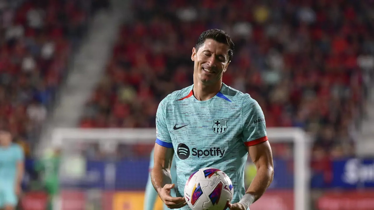 La Liga 2023/24: Robert Lewandowski Penalty Helps Barcelona Clinch Narrow Win Over Osasuna