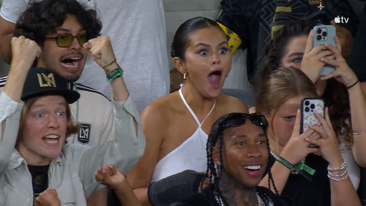 Selena Gomez in attendance at LAFC Vs Inter Miami