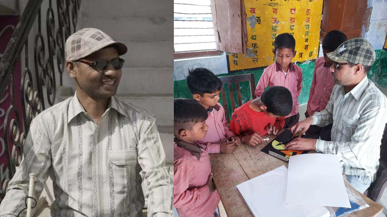 Extraordinary! How a Visually Impaired Teacher Uses AI- Based Alexa to Educate Children in UP's Basti