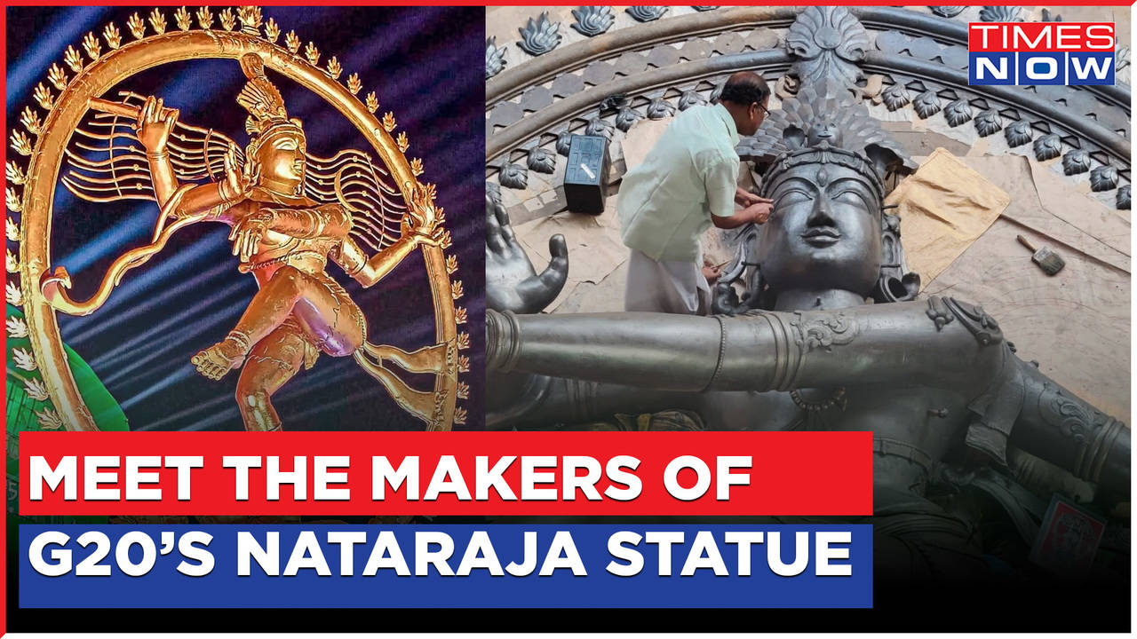 G20 Summit venue: In Pics: 'Nataraja' world's tallest statue installed at  G20 Summit venue - ​Tallest 'Nataraja' statue​