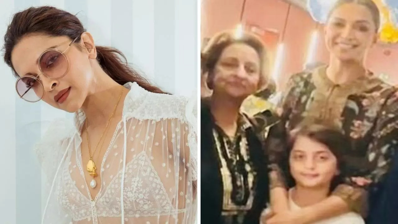 Deepika Poses with AbRam