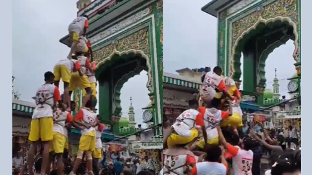 Watch| Dahi Handi Celebration at Mumbai’s Shah Baba Dargah Promotes Hindu-Muslim Unity