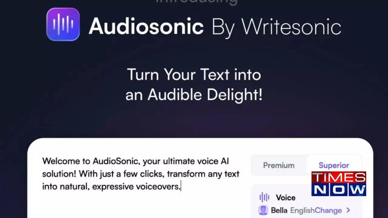 Writesonic Unveils Audiosonic: Text-to-Speech Just Got a Whole Lot Smarter