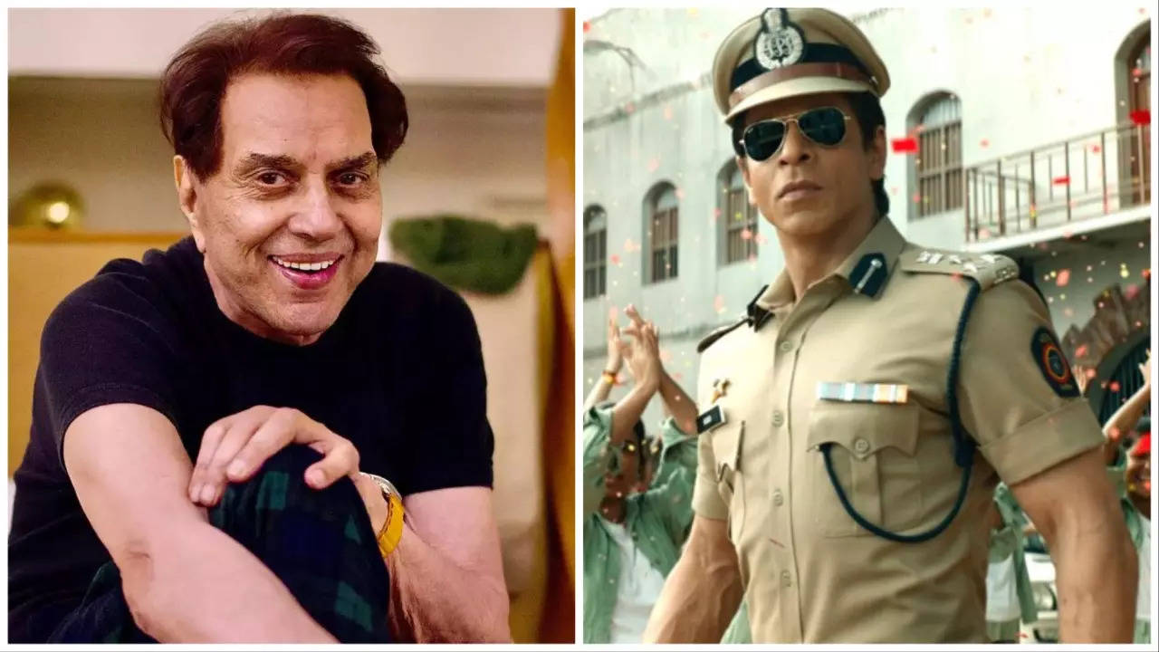 Dharmendra and Shah Rukh Khan