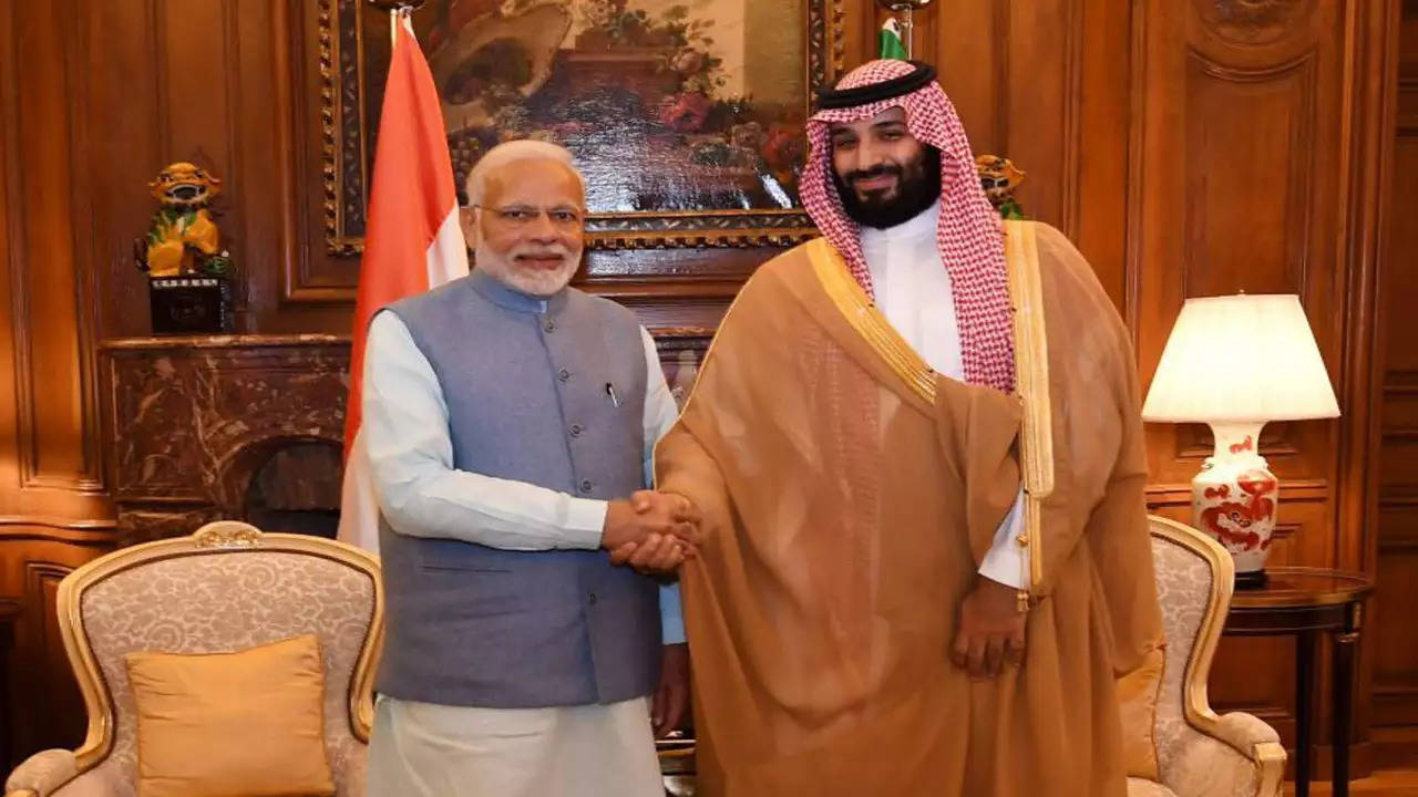 PM Modi with Saudi Crown Prince