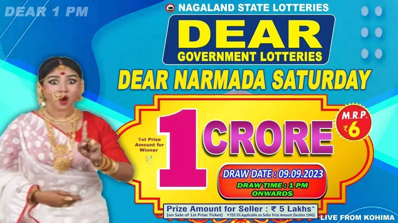 Dear Narmada Saturday is a weekly lottery for which the Nagaland State Lotteries announces the winner list at 1 pm.