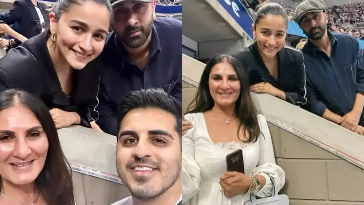 Alia Bhatt and Ranbir Kapoor at US Open