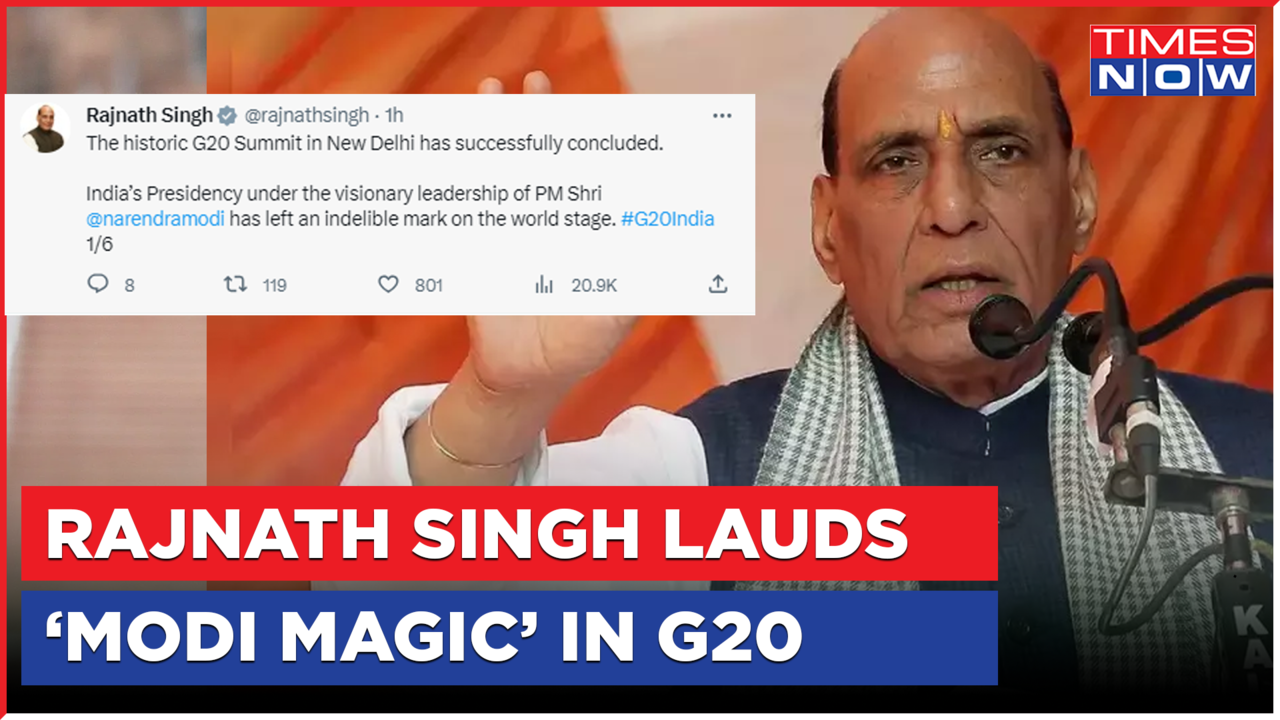 Defence Minister Rajnath Singh Hails Indias Presidency In G20 Summit 2023 Lauds Pm Modi News 4961