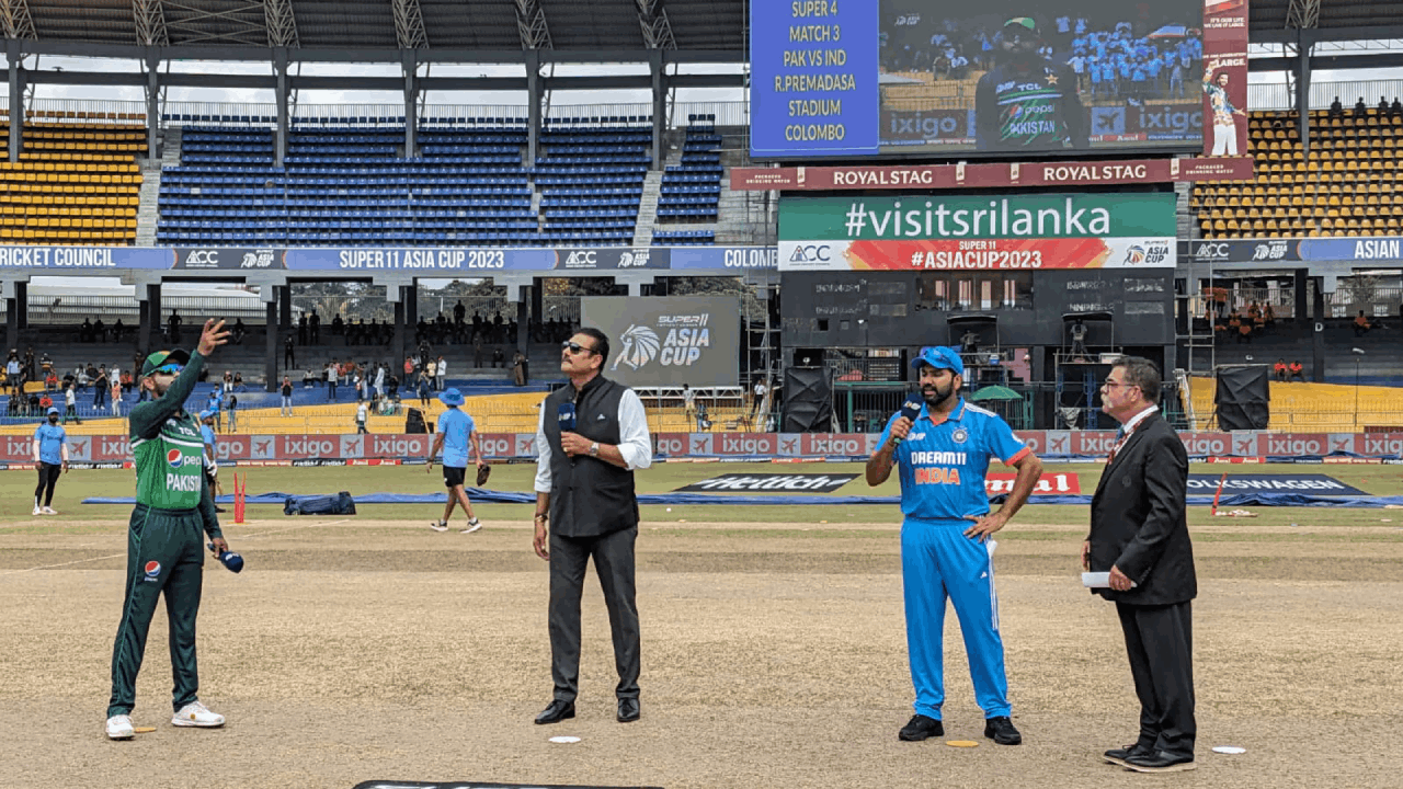 India Pakistan toss colombo pc