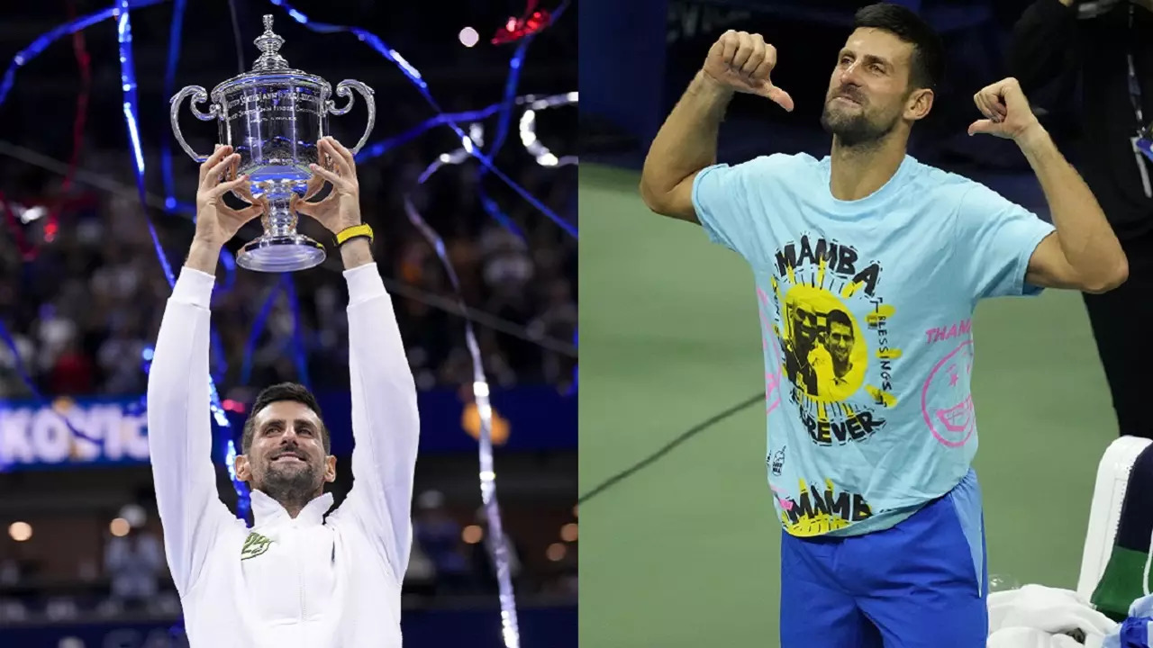 Novak Djokovic pays tribute to Close Friend Kobe Bryant after winning US Open 2023 title