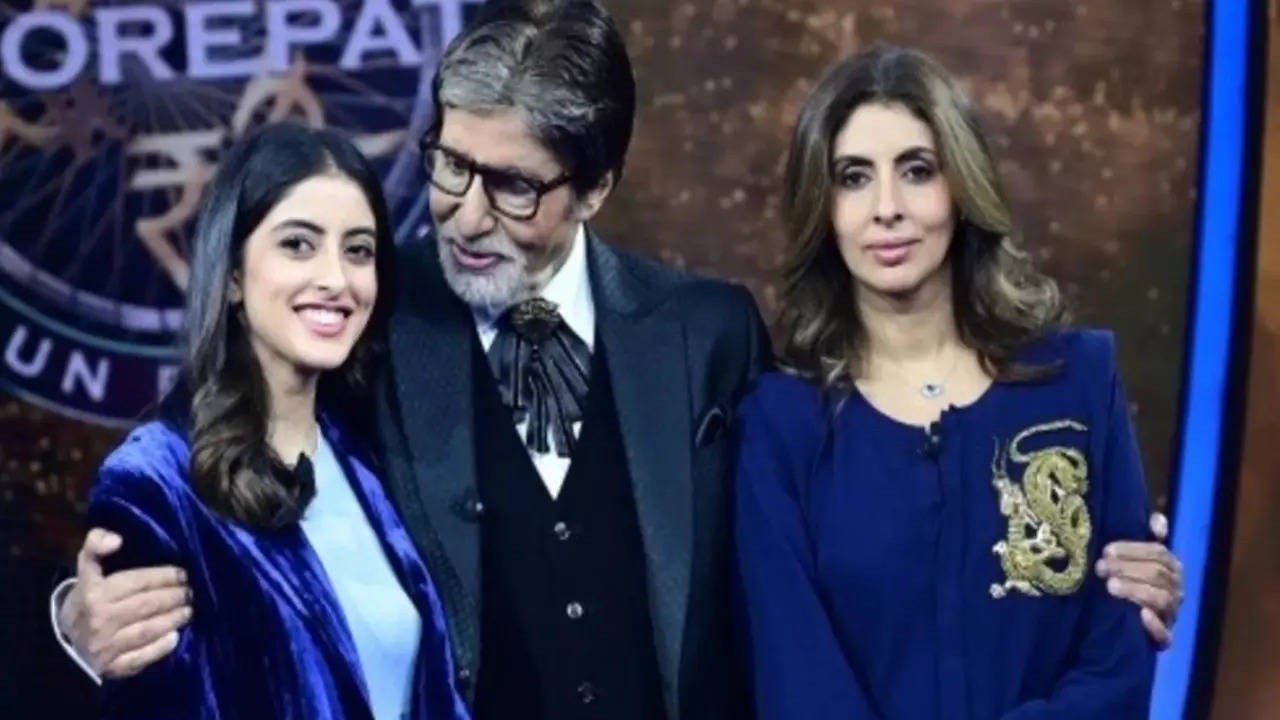 Amitabh Bachchan with Navya Naveli Nanda