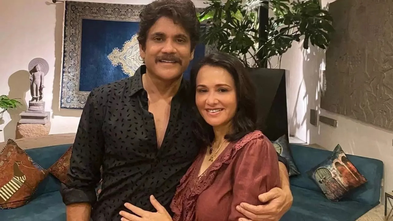 Amala Akkeneni and Nagarjuna