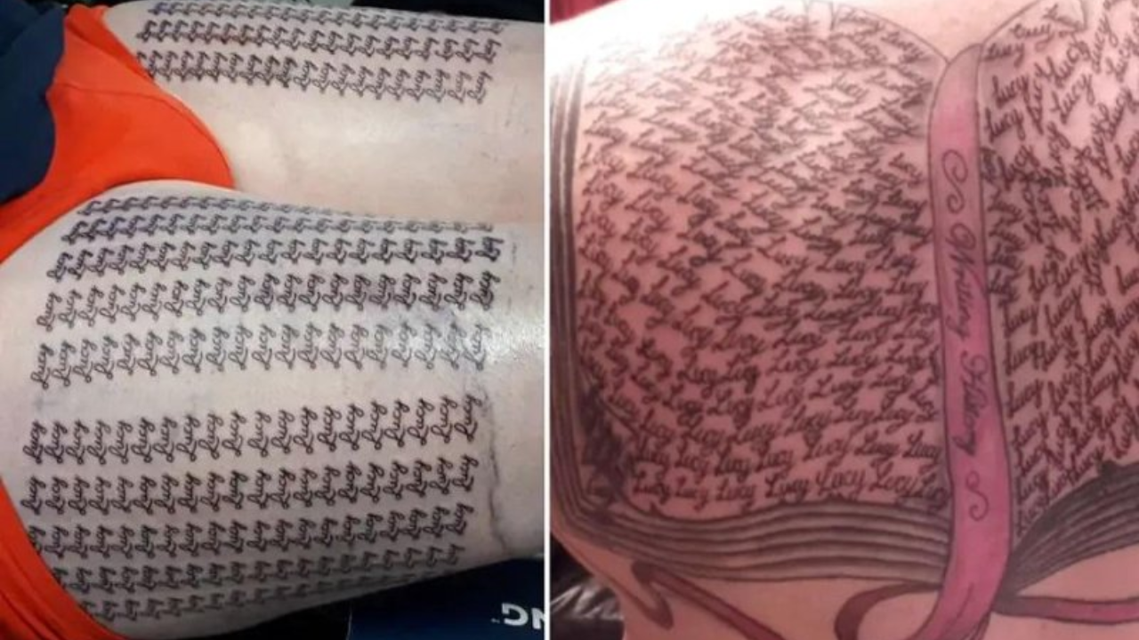 UK Dad Breaks Record with 667 Tattoos, All Bearing Daughter's Name (Image credit: GWR)