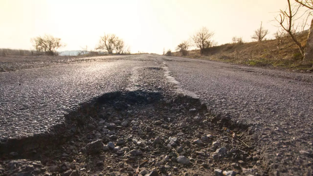 Road Caves In At Hayathnagar