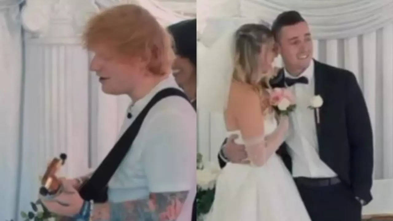 Ed Sheeran's Surprise Performance At Couple's Wedding Evoke Priceless ...