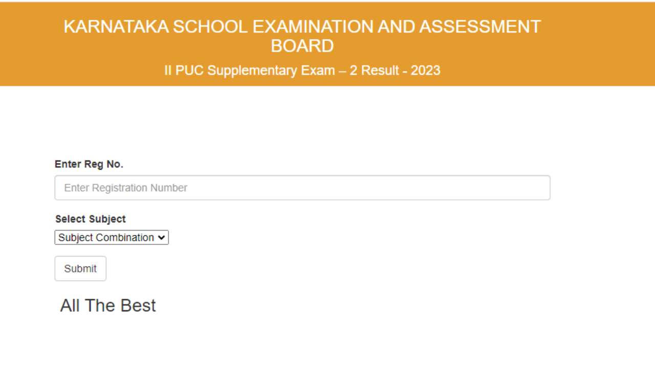 Karnataka PUC II Result 2023