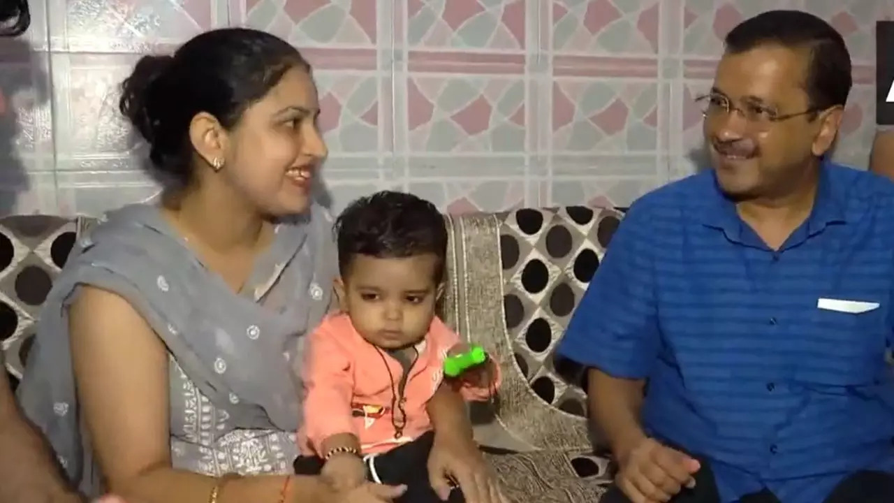 Delhi CM Kejriwal Meets 18-Month-Old Boy Suffering From Rare Genetic Disease