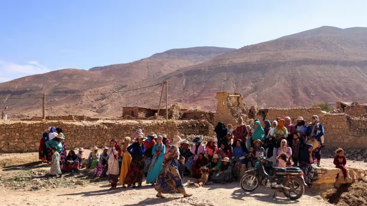 how wedding party saved villagers during morocco earthquake | watch