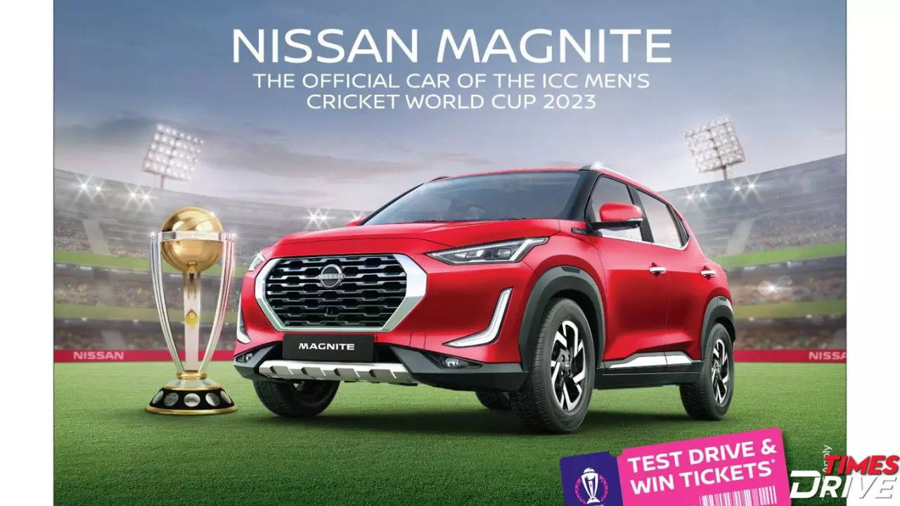 Nissan Magnite KURO Special Edition Unveiled For Nissan's Association With 2023 ICC Men's Cricket World Cup 2023