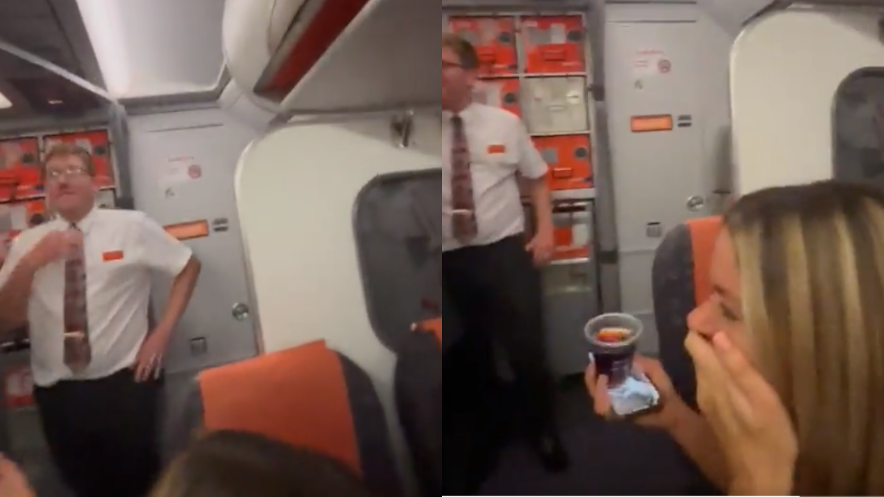 couple caught having sex on easyjet flight, passenger in splits | video goes viral