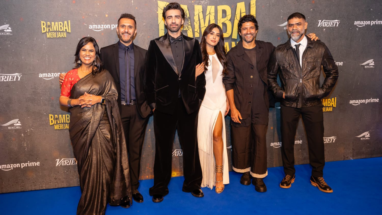 Farhan Akhtar, Avinash Tiwary, Kritika Kamra At Bambai Meri Jaan's London Premiere