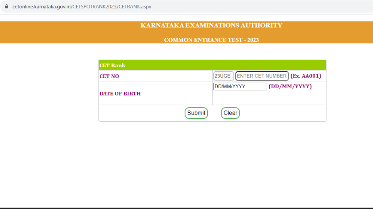 KCET 2023 Supplementary Result Released on kea.kar.nic.in, Direct Link