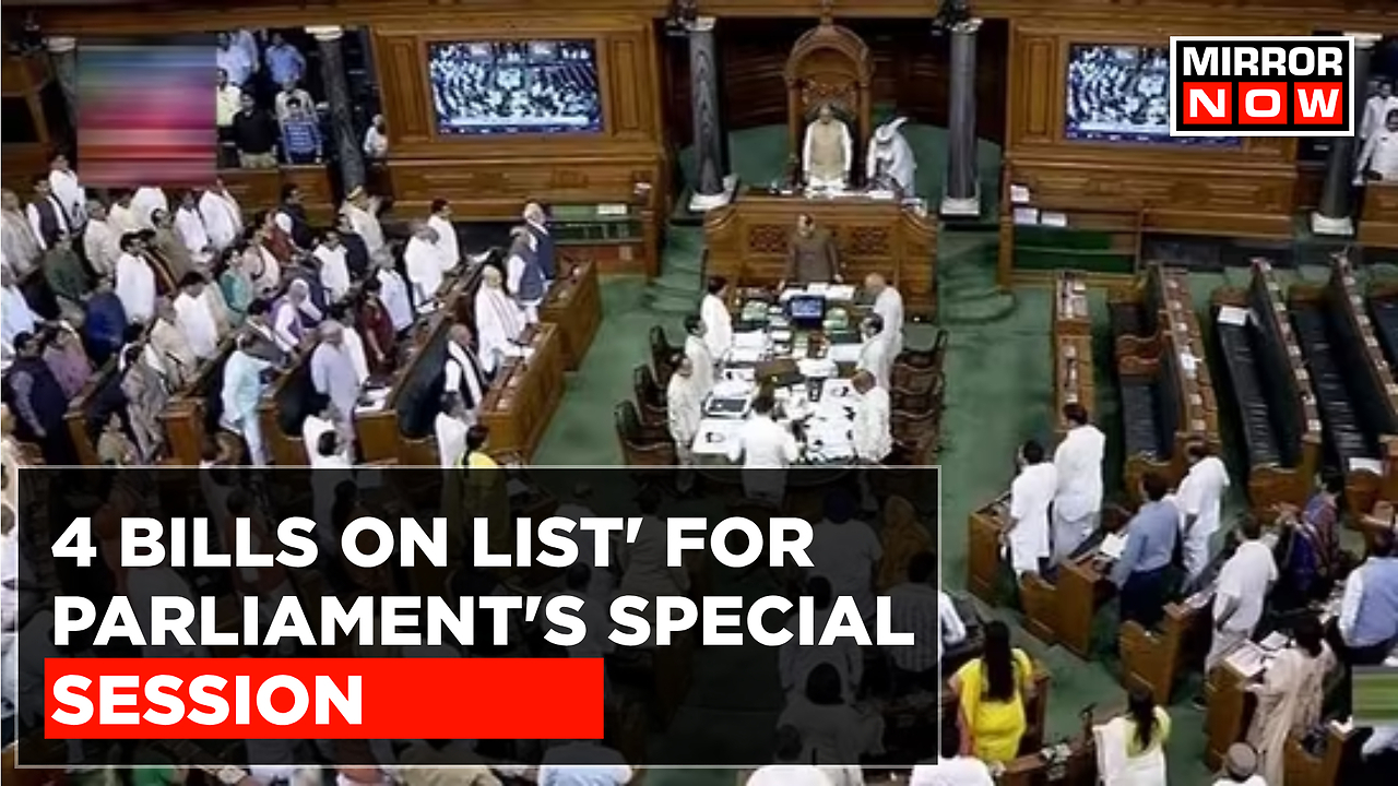 Government Lists Agenda Of Parliament's Special Session, Contentious ...