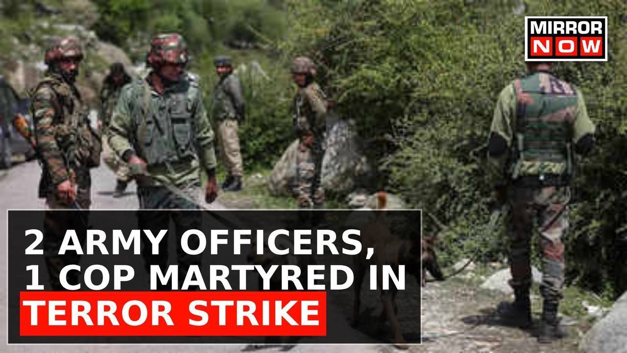 Tragedy Strikes Kashmir | Two Army Officers, Cop & K9 Martyred | Two ...