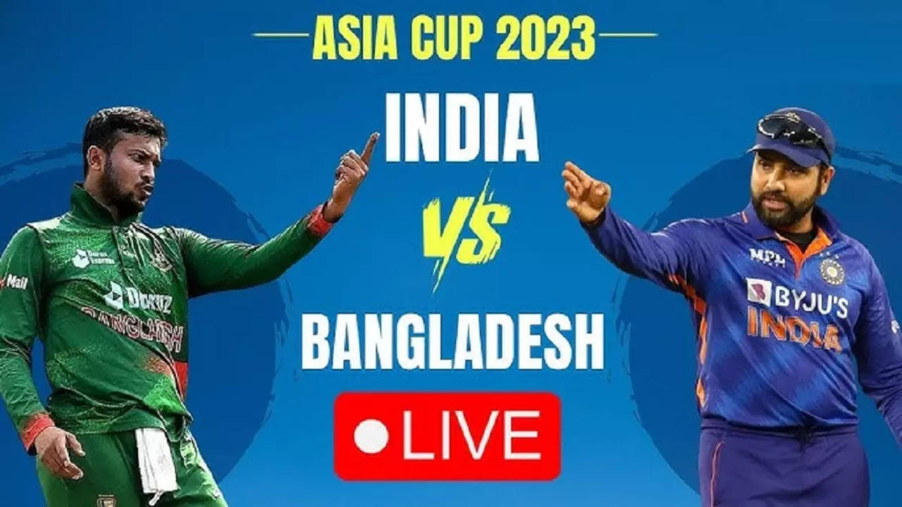IND (259/10) vs BAN 265/8 LIVE Cricket Score Streaming Online FREE India Banam Bangladesh Asia Cup 2023 Super 4 Match Full Scorecard and Ball by Ball Updates Gill 100 In Vain As