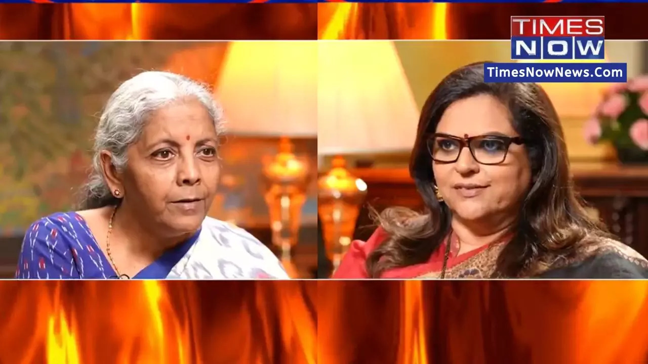 Union Finance Minister Nirmala Sitharaman ​speaks to Navika Kumar