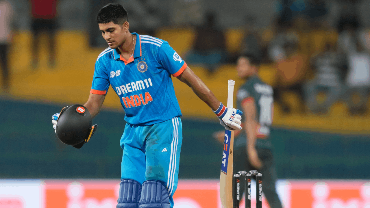 Shubman GIll odi century asia cup bangladesh ap