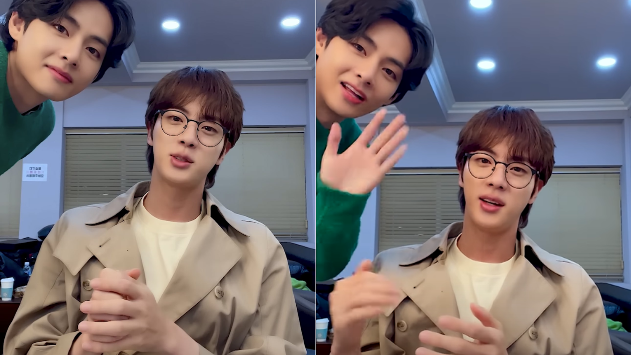 BTS' Jin Hilariously Asks V To 'Go Away' As Latter Crashes His