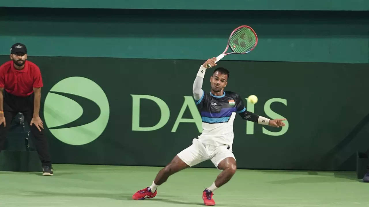 Sumit Nagal Leads Fightback As India Draw 1-1 Against Morocco On Day 1 Of Davis Cup Tie Tennis News, Times Now