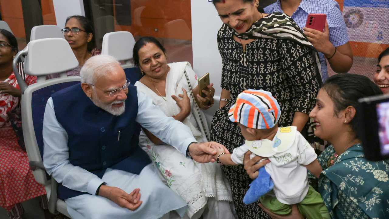 PM Modi Metro ride to YashoBhoomi