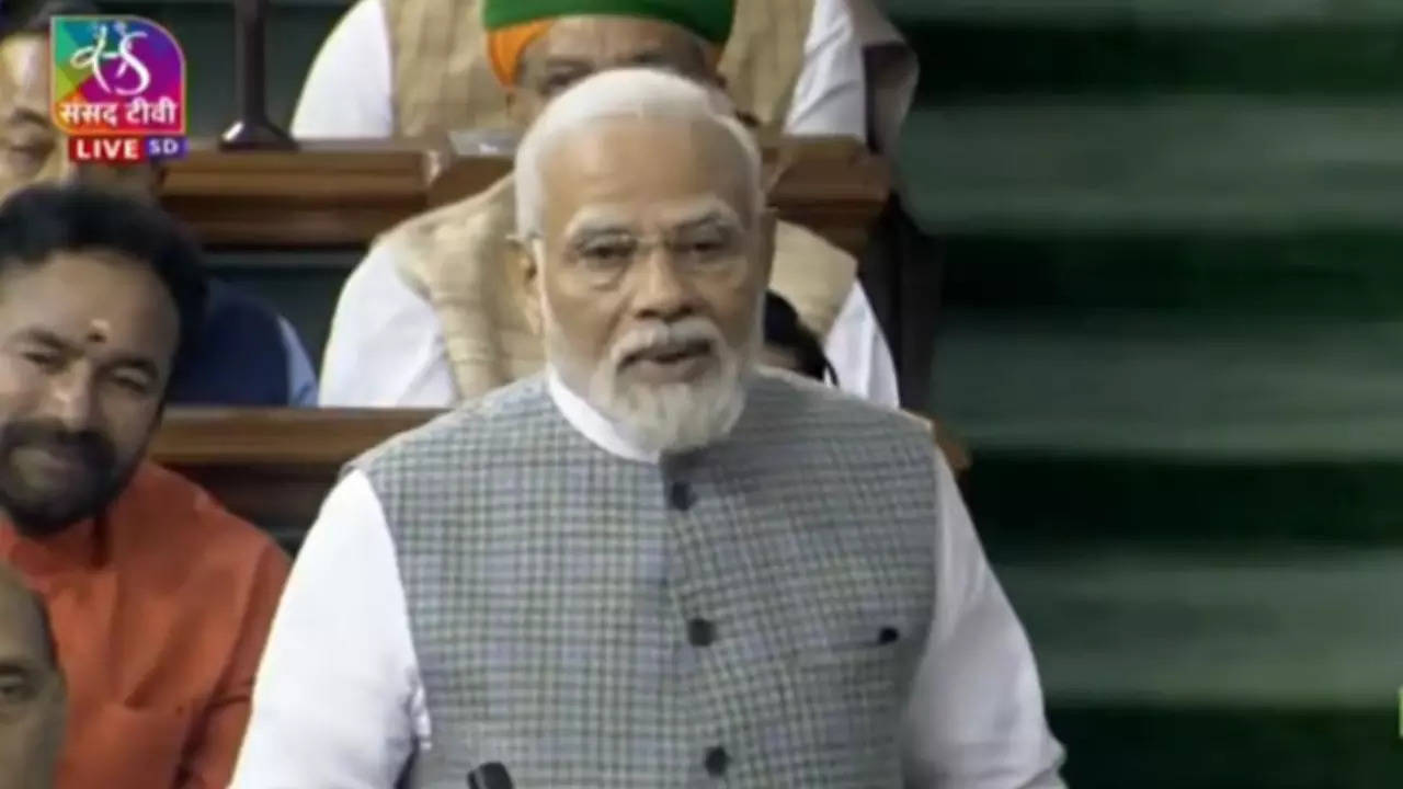 PM Modi in Lok Sabha