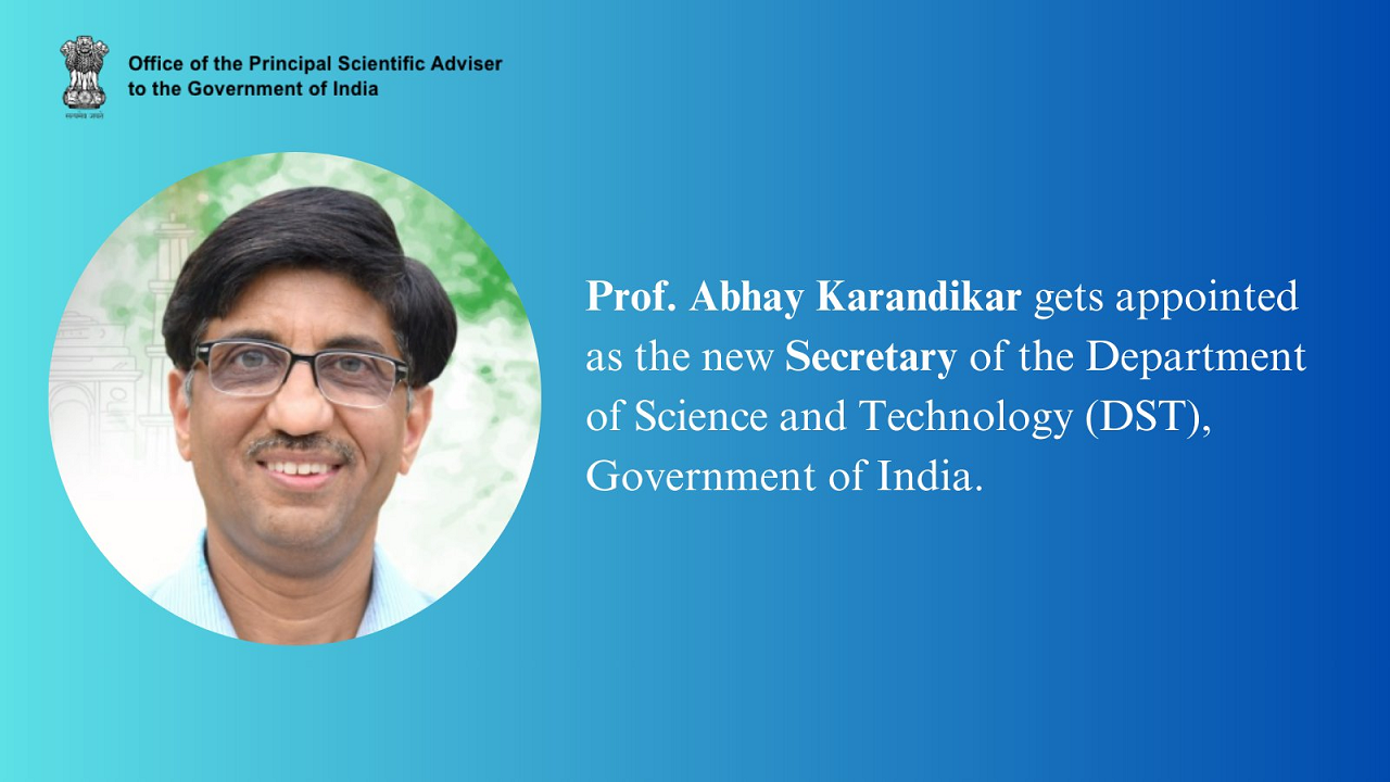 IIT Kanpur Director Abhay Karandikar appointed Science and Technology Secretary