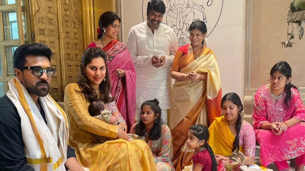 Ram Charan, Upasana Celebrate First Ganesh Chaturthi With Klin