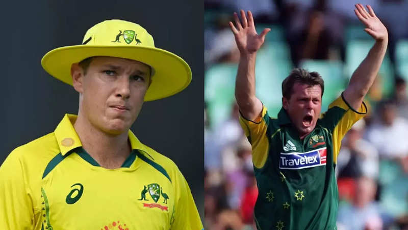 Mick Lewis' Epic Five-Word Message For Adam Zampa.