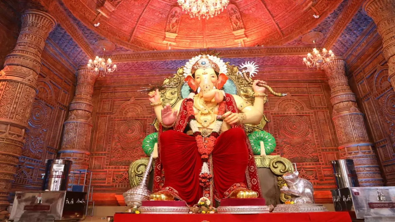 Ganpati Mahotsav of Lal Bagh Ka Raja in Delhi (representational image)