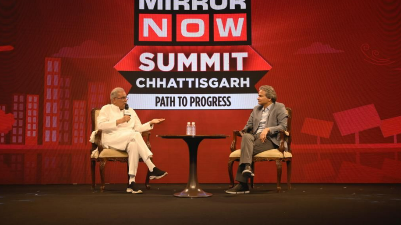 mirror now summit: bhupesh baghel says 'one nation, one poll' is bjp's vote-grabbing plot