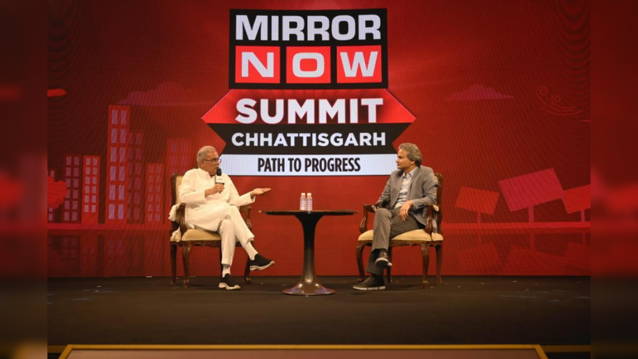 Bhupesh Baghel At Mirror Now Summit