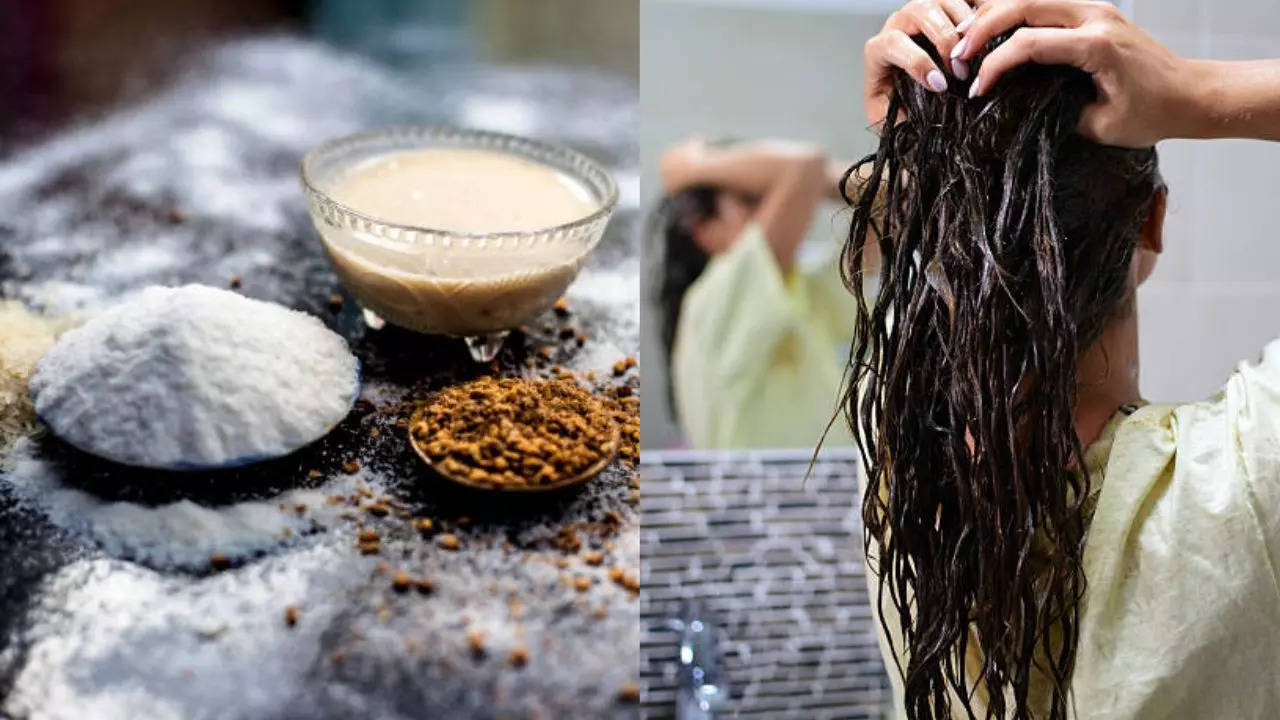 Apply Multani Mitti on curly hair for look oil free and soft hair