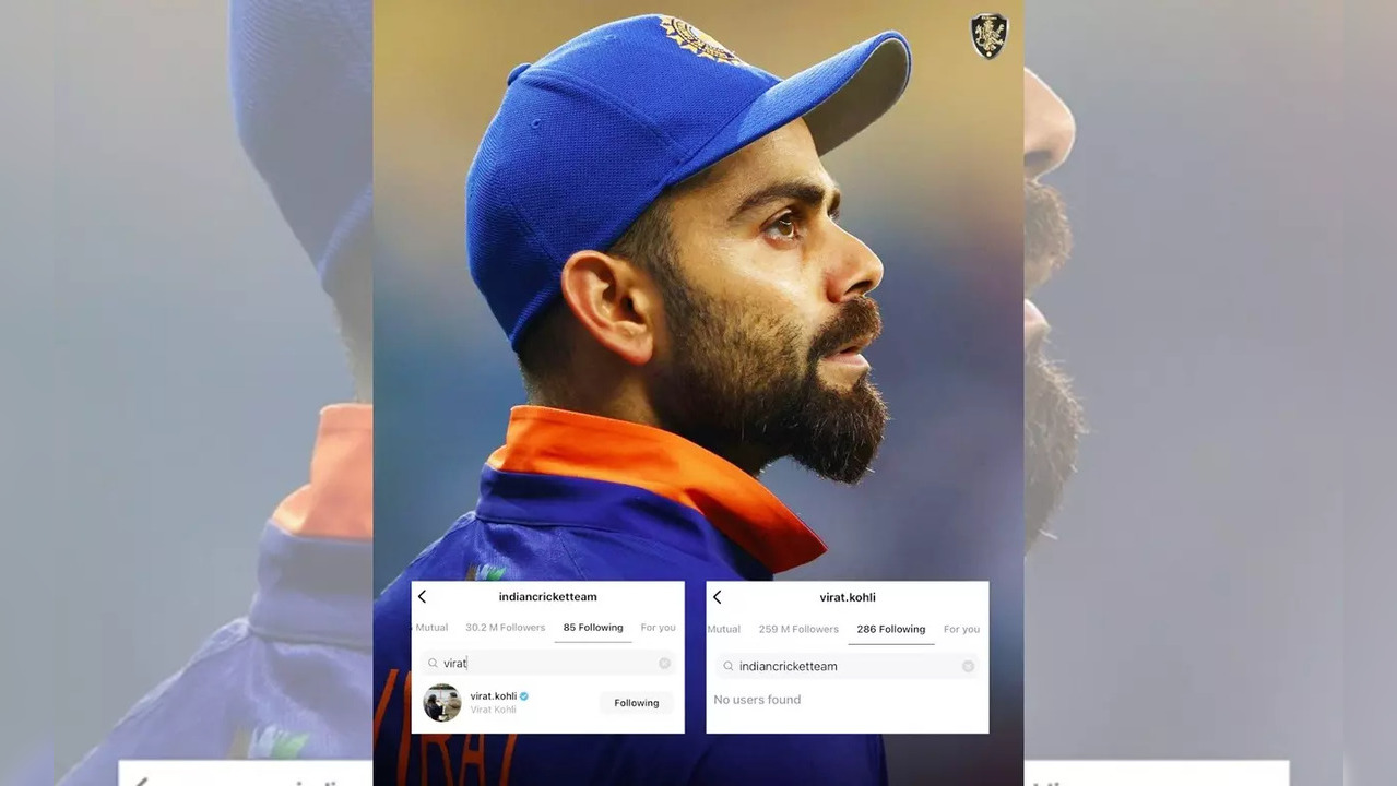 Did Virat Kohli Unfollow India Cricket Team On Instagram.