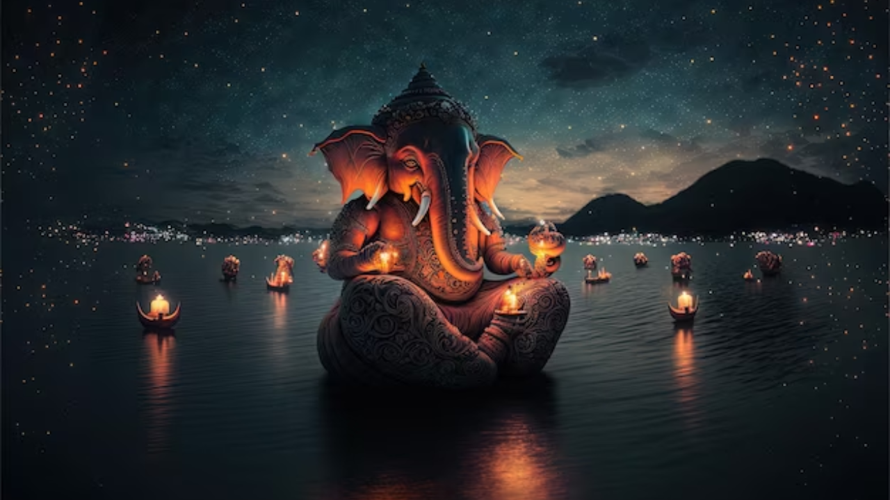 Lord Ganesha and Durva