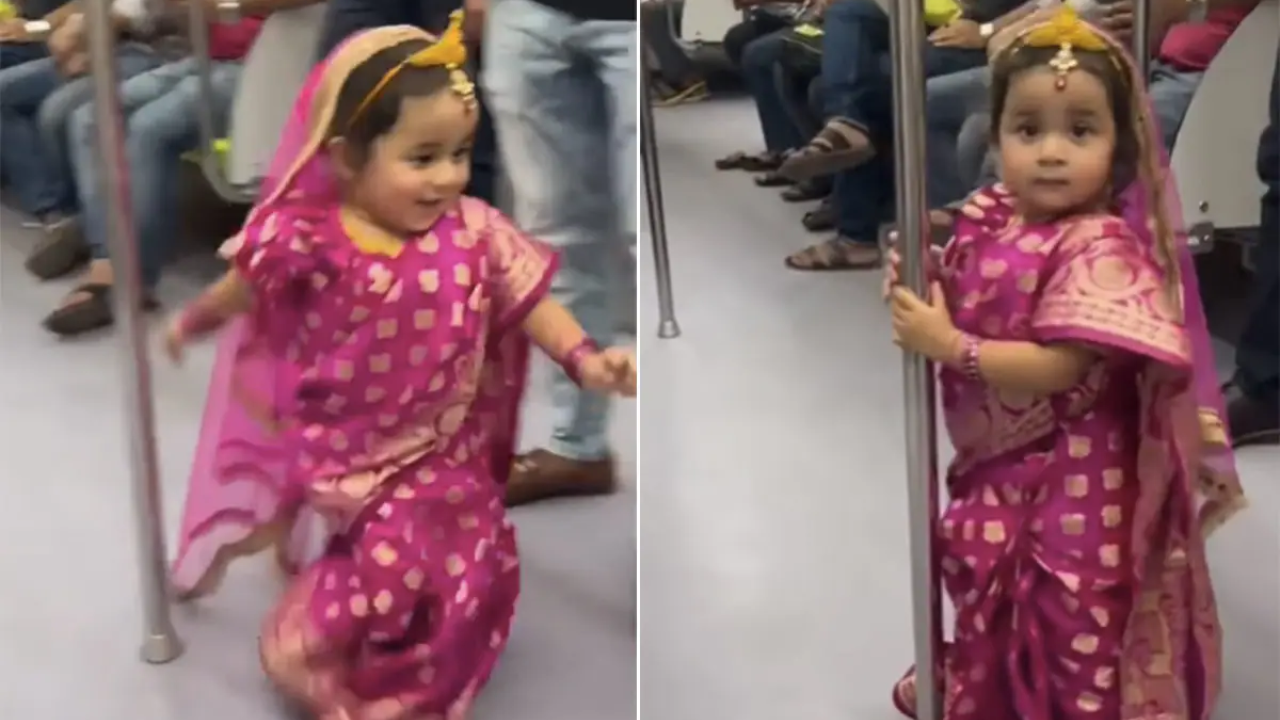 'Choti Durga Maa' In Kolkata Metro Wins Hearts. Watch Viral Video