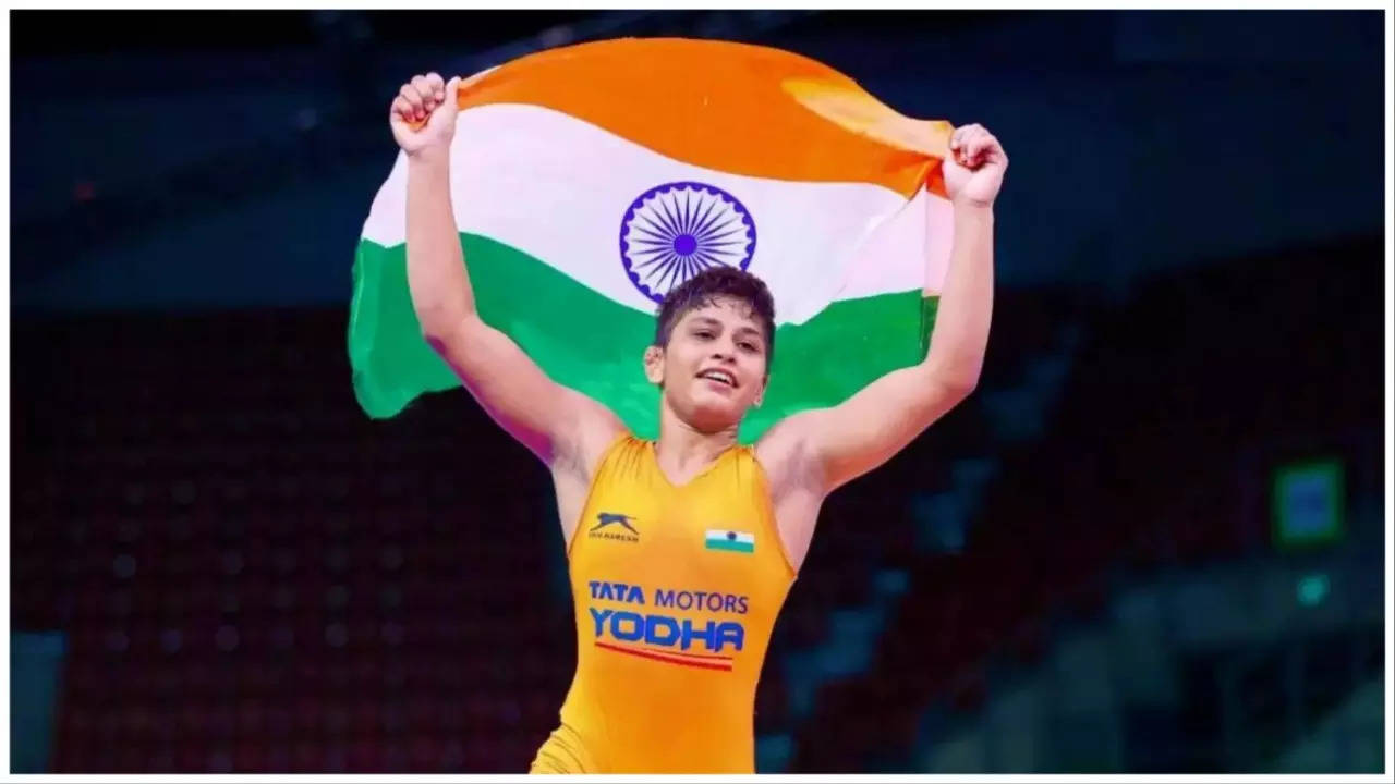 Antim Panghal Secures Bronze Medal At World Wrestling Championships, Qualifies For Paris Olympics